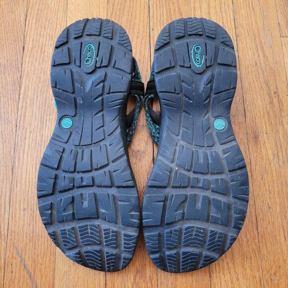 Chaco Womens Z/2 Classic Sport‎ Sandals Blue Black 10 Summer Hiking - Picture 3 of 7